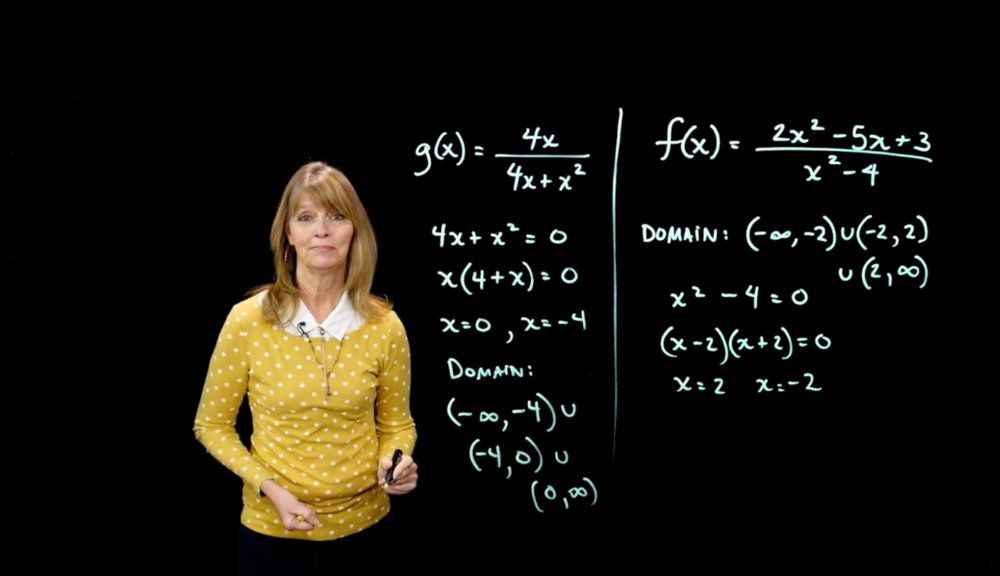 Finding the Domain of Rational Functions