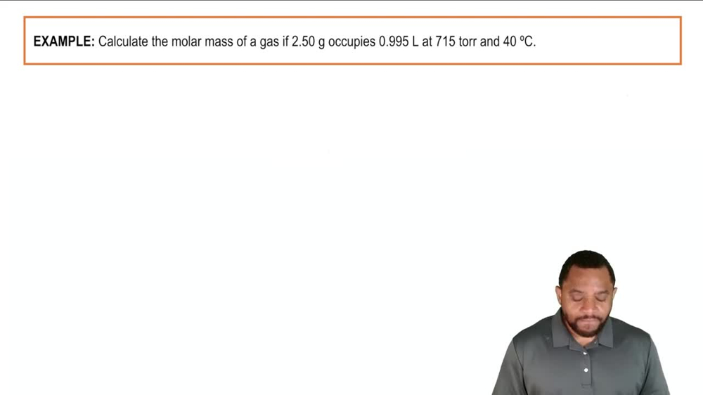 The Ideal Gas Law: Molar Mass Example