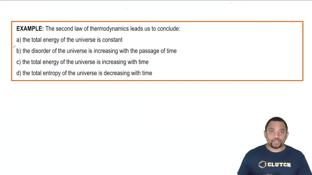 Second Law of Thermodynamics Example