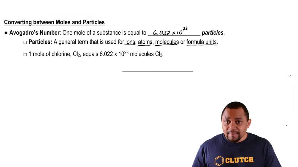 Moles and Particles Conversion