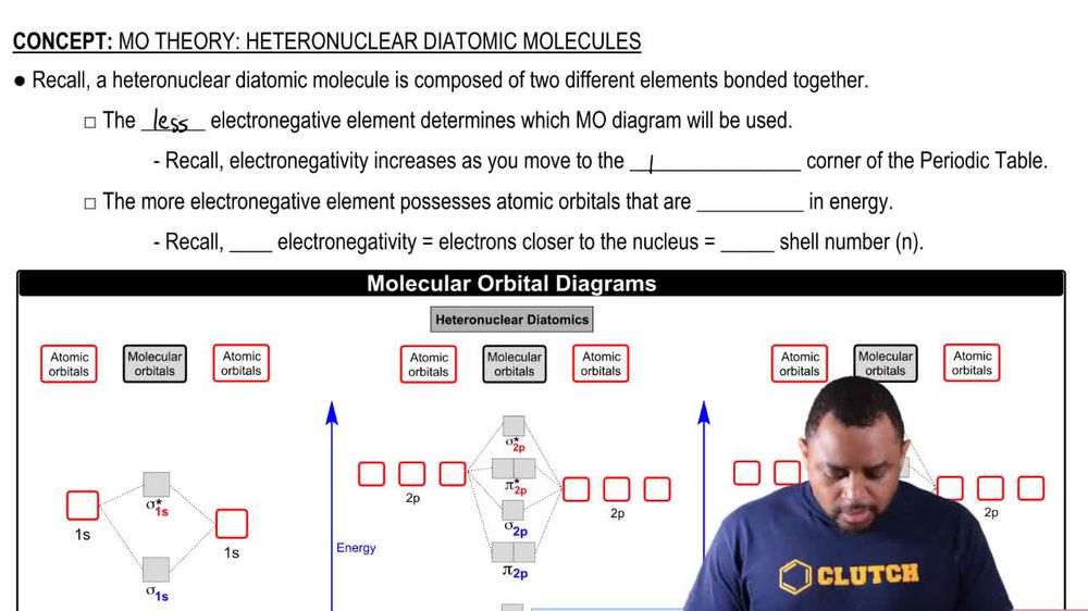 Heteronuclear Diatomic Molecules