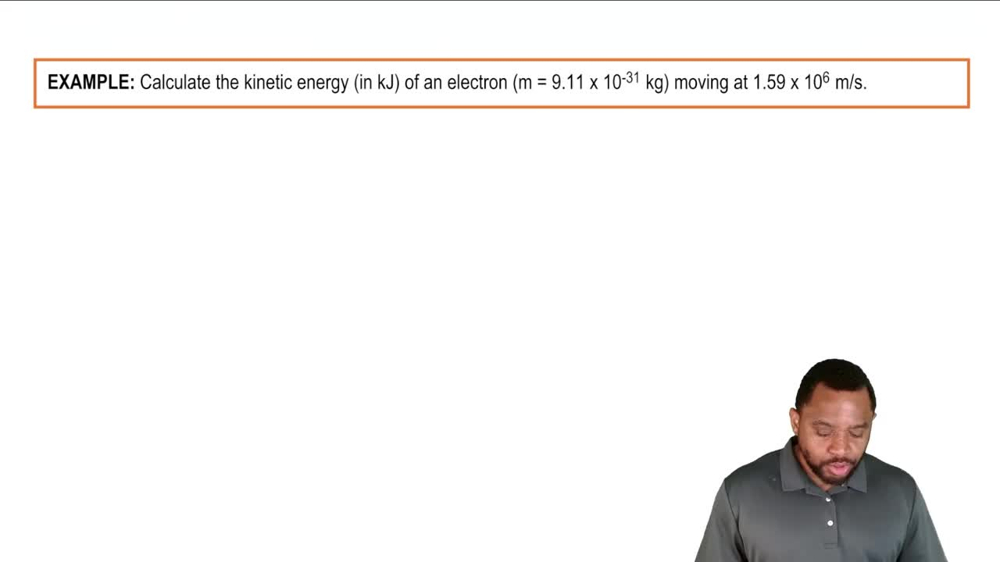 Kinetic & Potential Energy Example 1