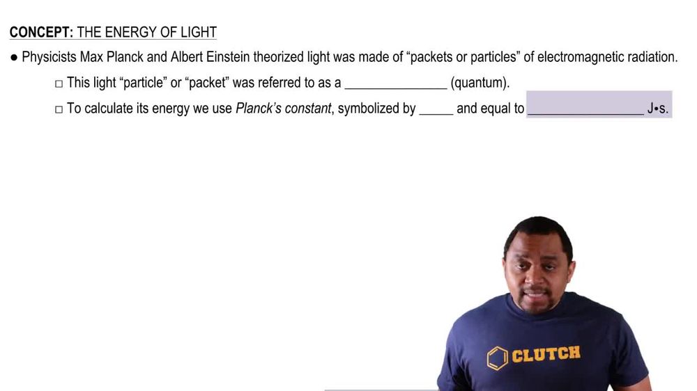 Photons and Planck's Constant