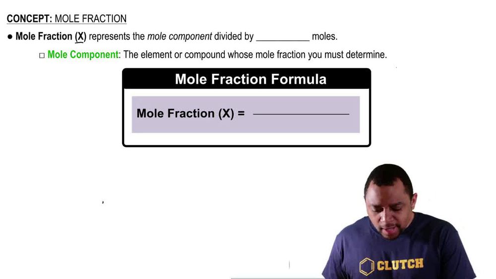 Mole Fraction Formula