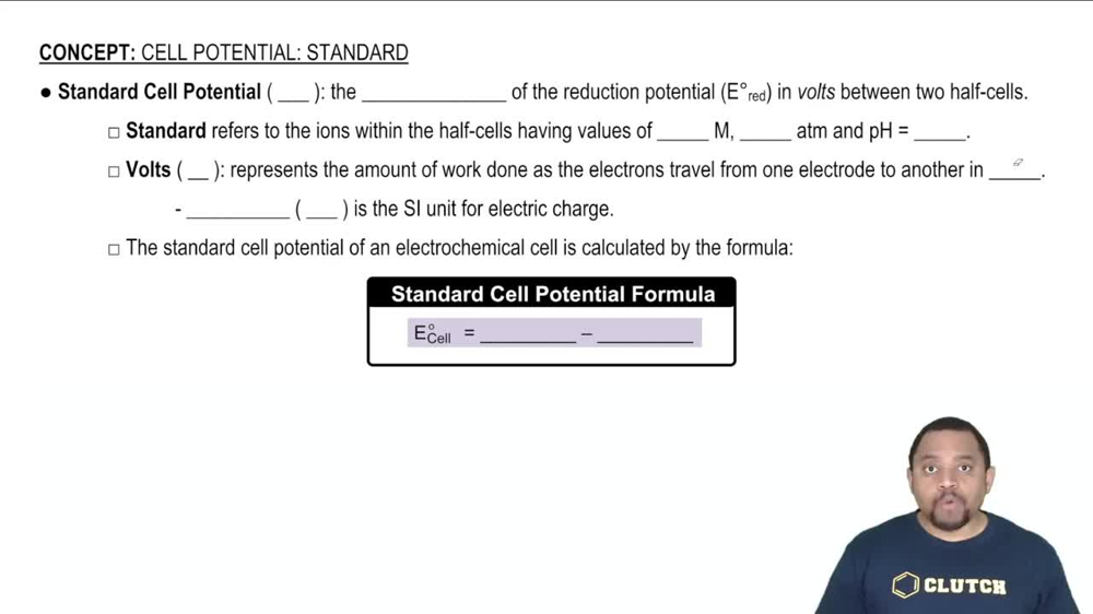 Standard Cell Potential