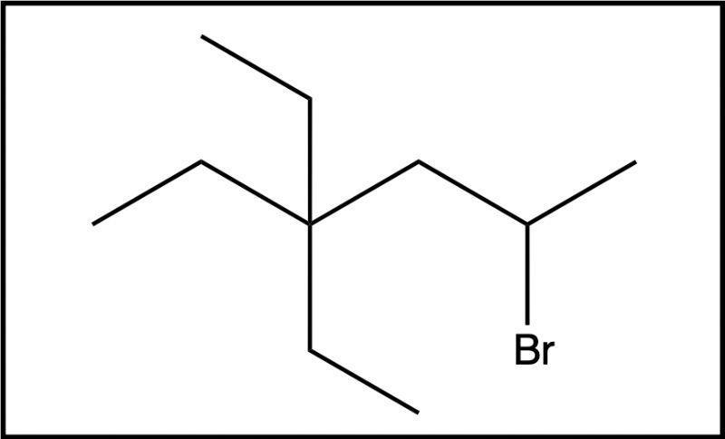 Another product structure featuring bromine from hydrohalogenation reaction.