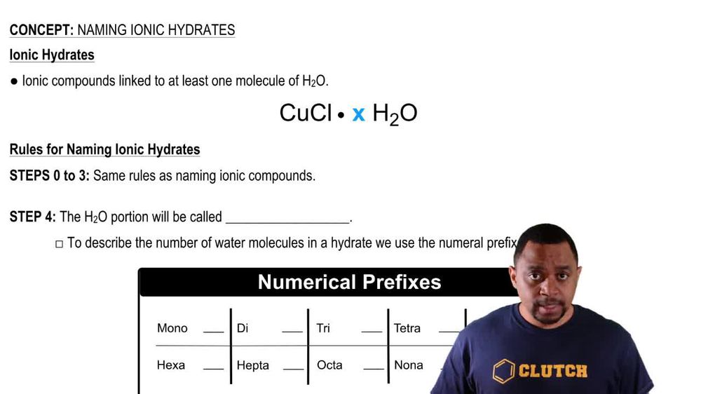 Ionic Hydrates Naming