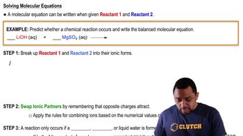 Molecular Equation Example