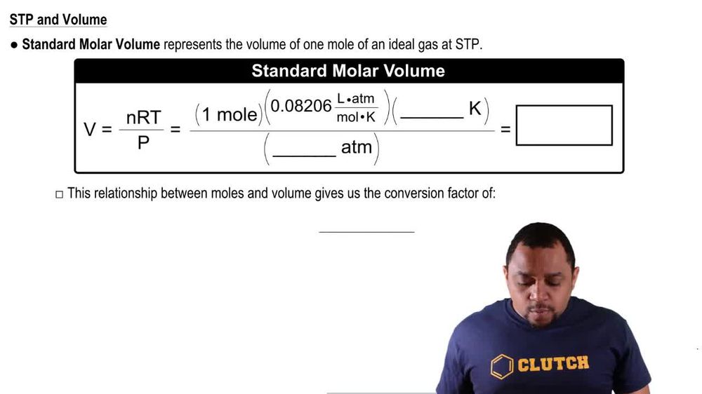 Standard Molar Volume