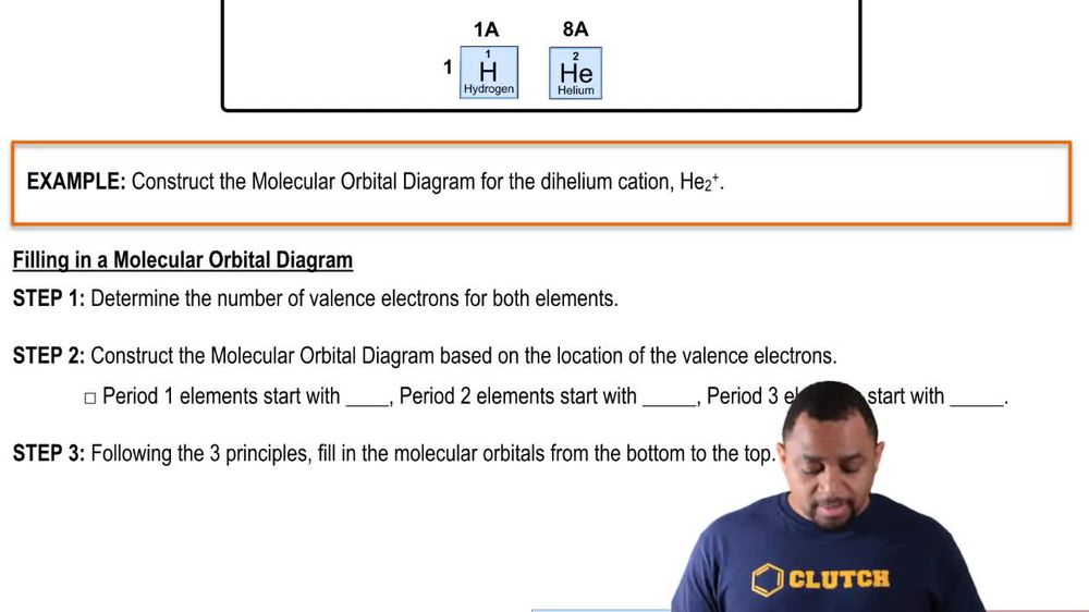 Molecular Orbital Diagram Example