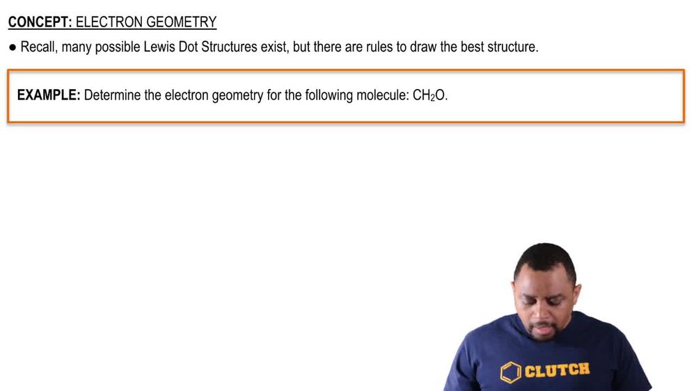 Drawing Structures and Electron Geometry Example