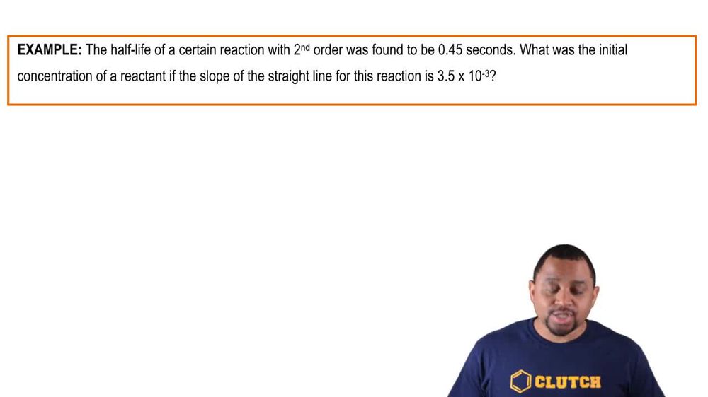 Second-Order Half-Life Example