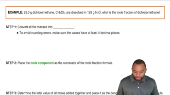 Mole Fraction Example