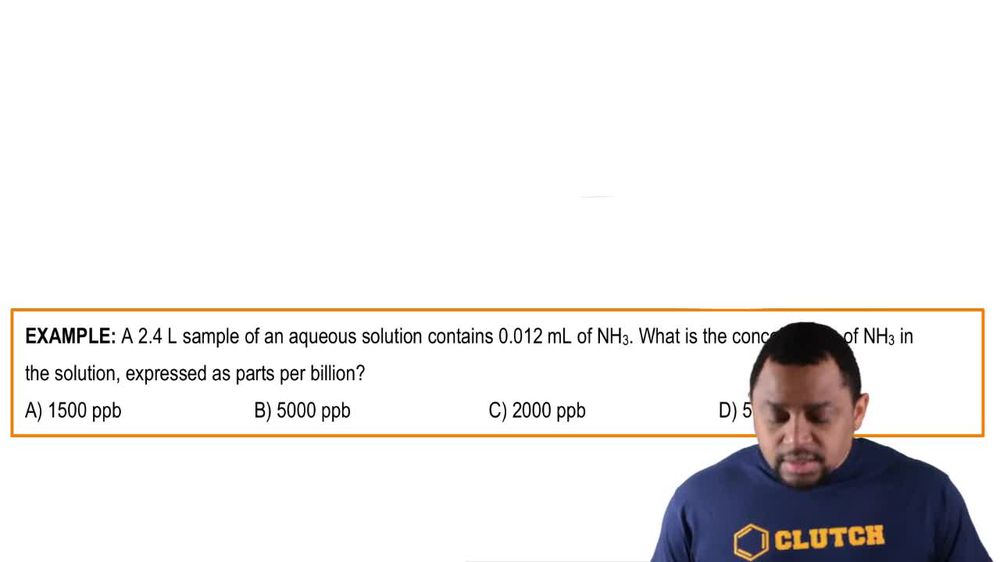 Parts per Billion Example