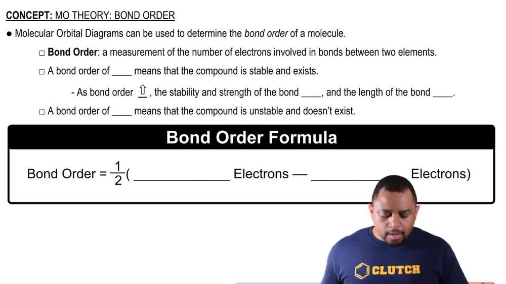 Bond Order Calculation