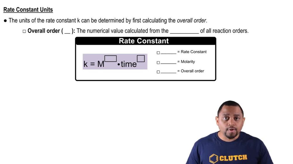 Rate Constant Units