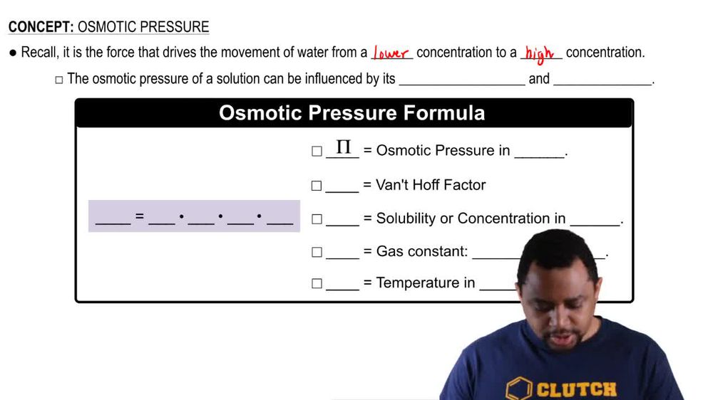 Osmotic Pressure Formula