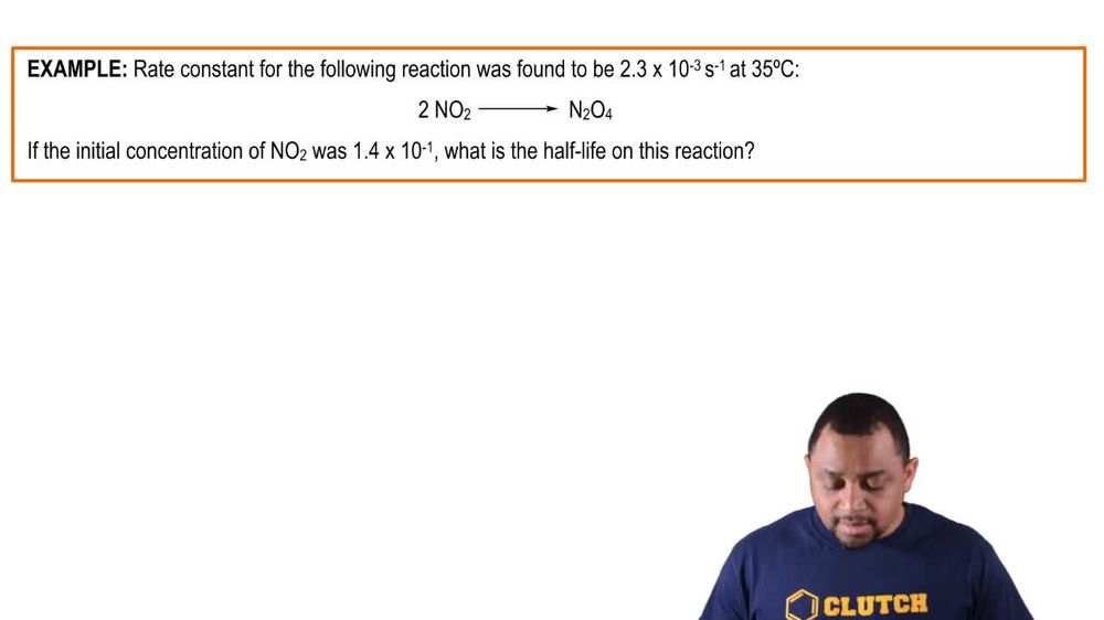 First-Order Half-Life Example