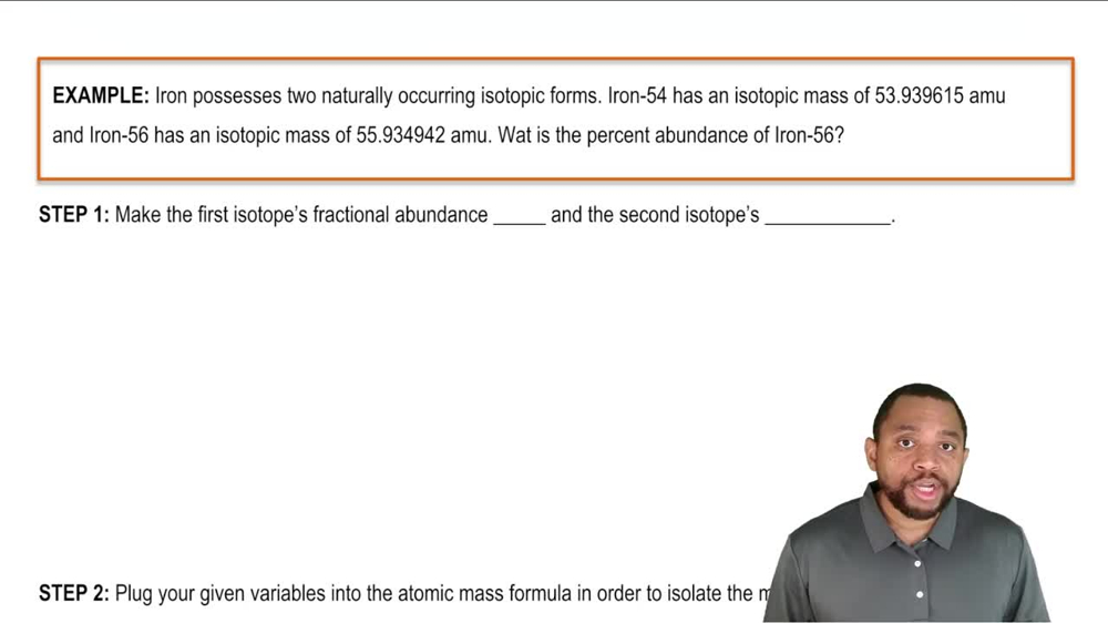 Calculating Abundance Example