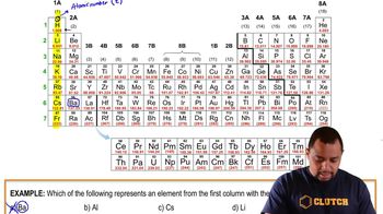 Greatest Atomic Mass Example