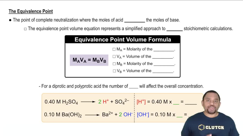 Equivalence Point in Titration