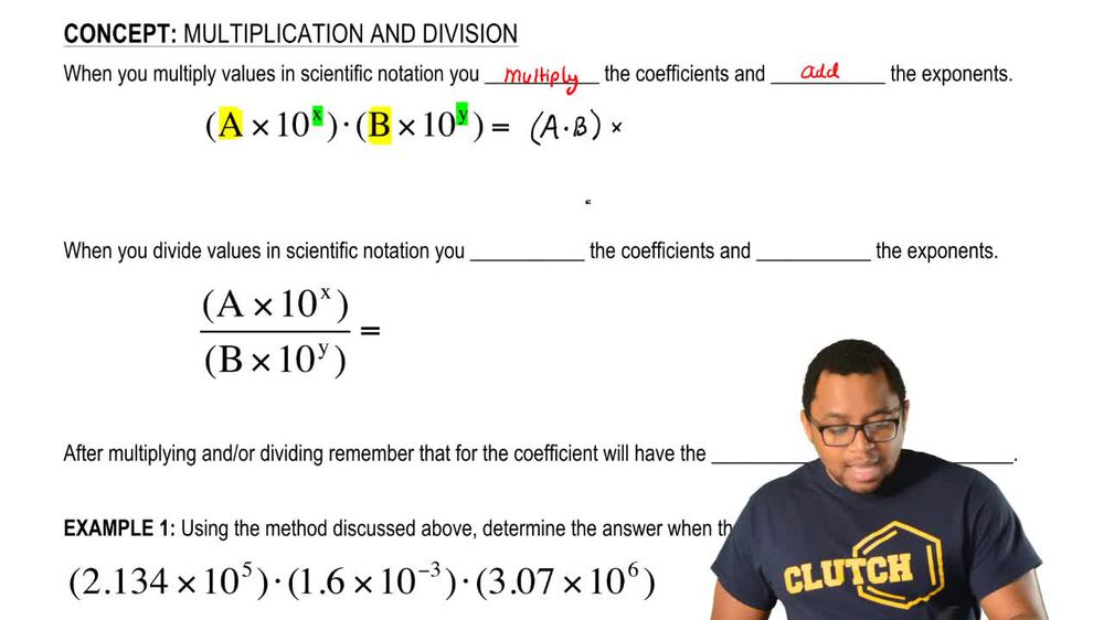 Scientific Notation in Multiplication and Division