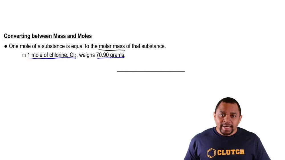 Mass and Moles Conversion