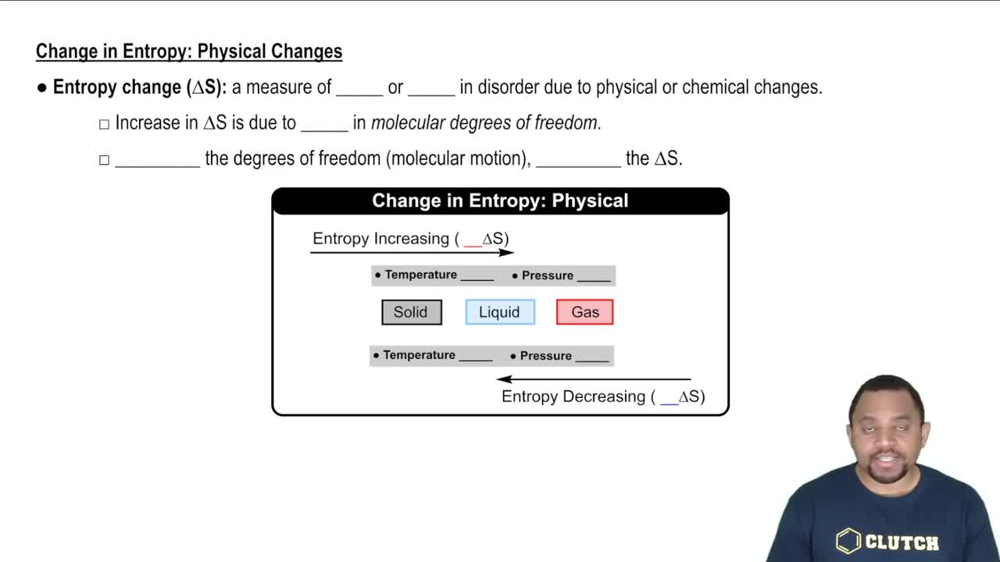 Entropy and Physical Changes