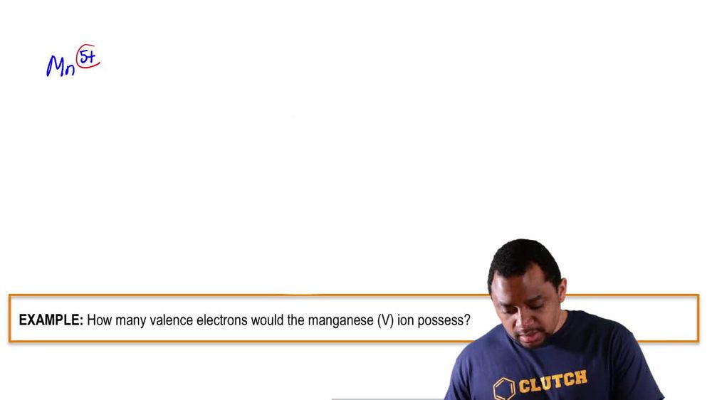 Transition Metals Valence Electrons Example