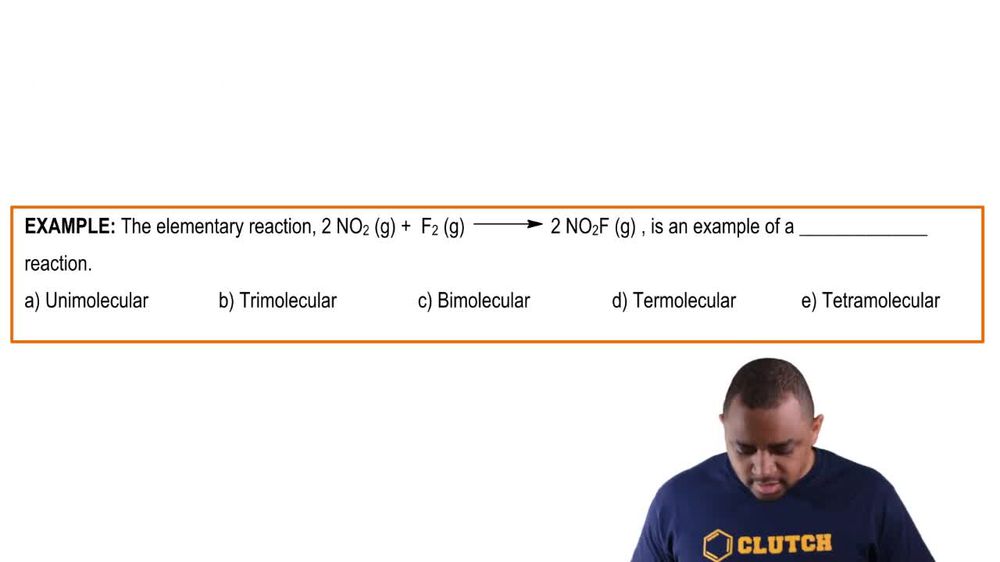 Molecularity in Reactions Example