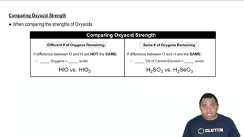 Oxyacid Strength Comparison