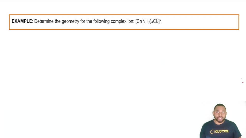 Coordination Numbers and Geometry Example