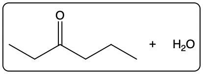 Carboxylic acid reacting with an alkene and water, illustrating the reaction process.
