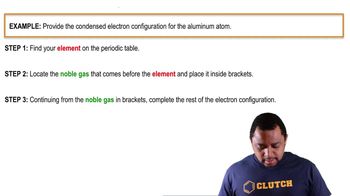 Condensed Electron Configuration Example