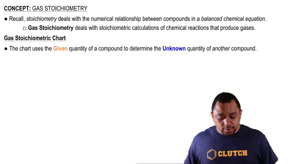Gas Stoichiometry Concepts