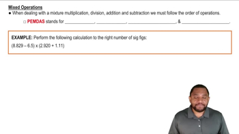 Significant Figures in Mixed Operations
