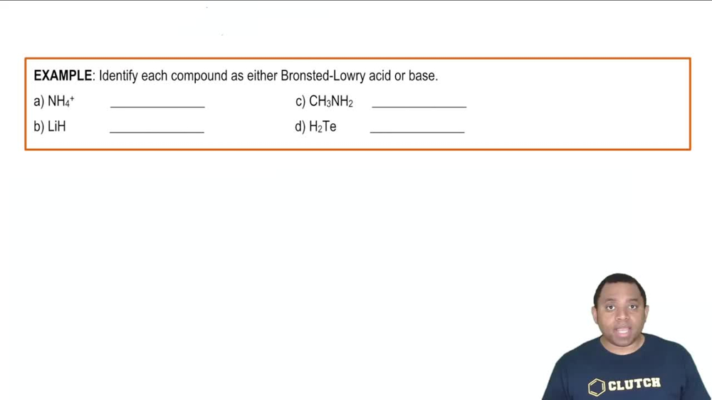 Bronsted-Lowry Acids and Bases Example