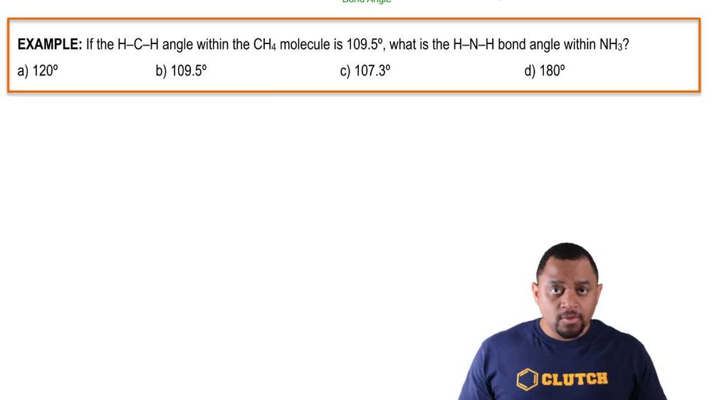 Ideal Bond Angle Example