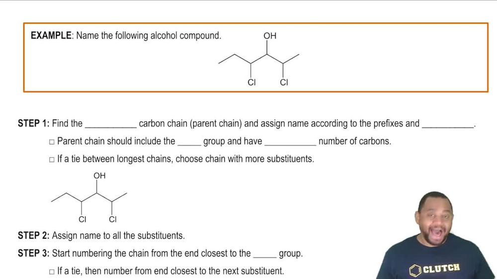 Naming Alcohols Example