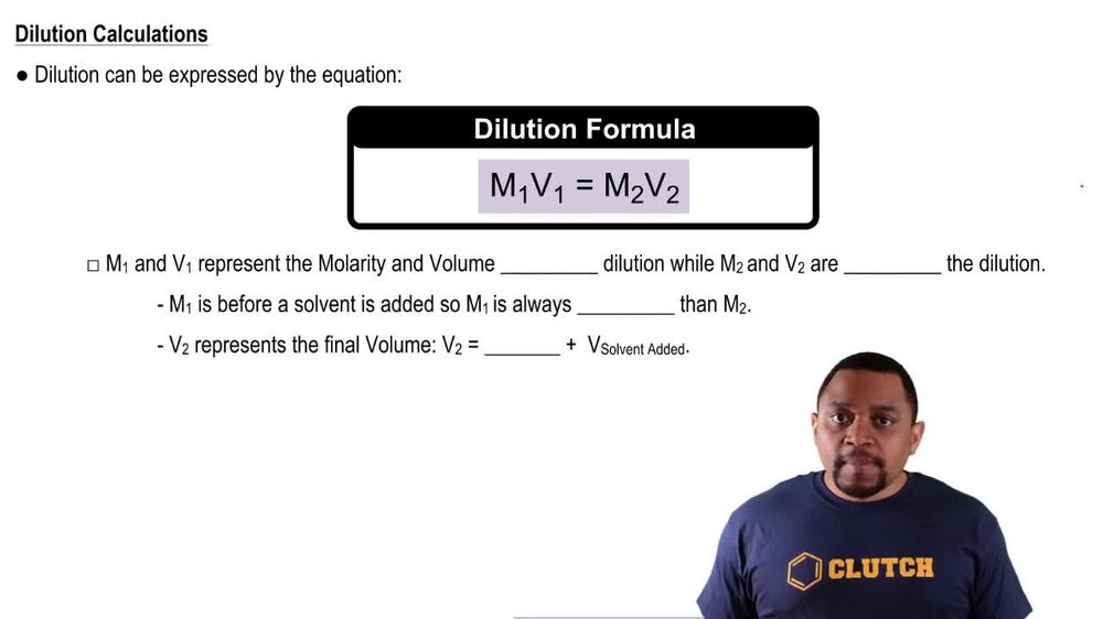 Dilution Equation