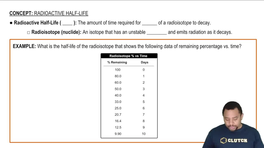 Intro to Radioactive Half-Life
