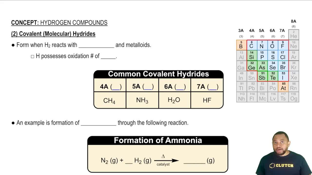 Covalent (Molecular) Hydrides