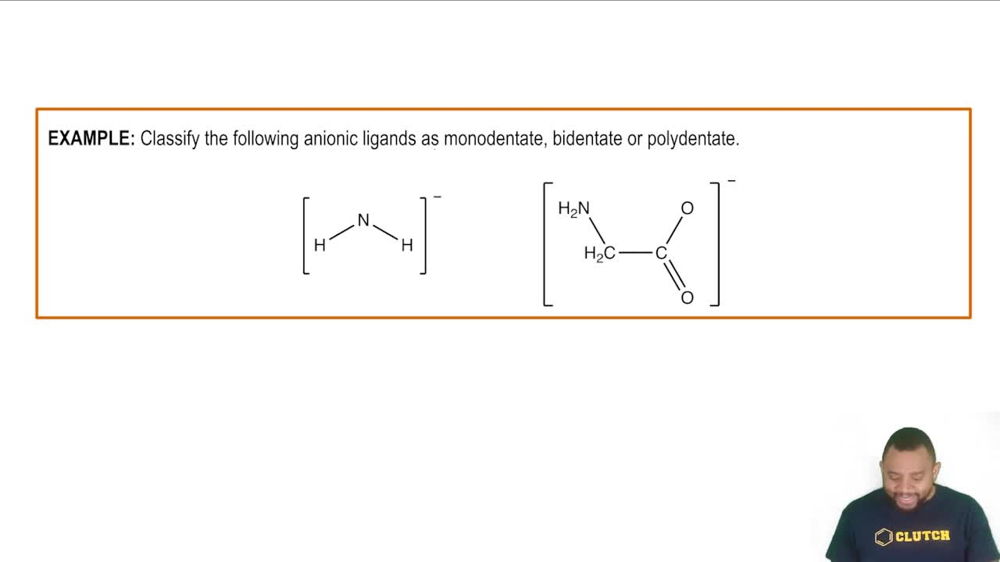 Classification of Ligands Example