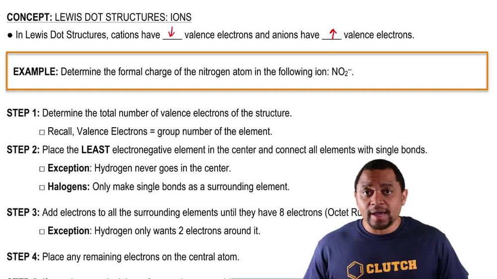 Lewis Dot Structures: Ions