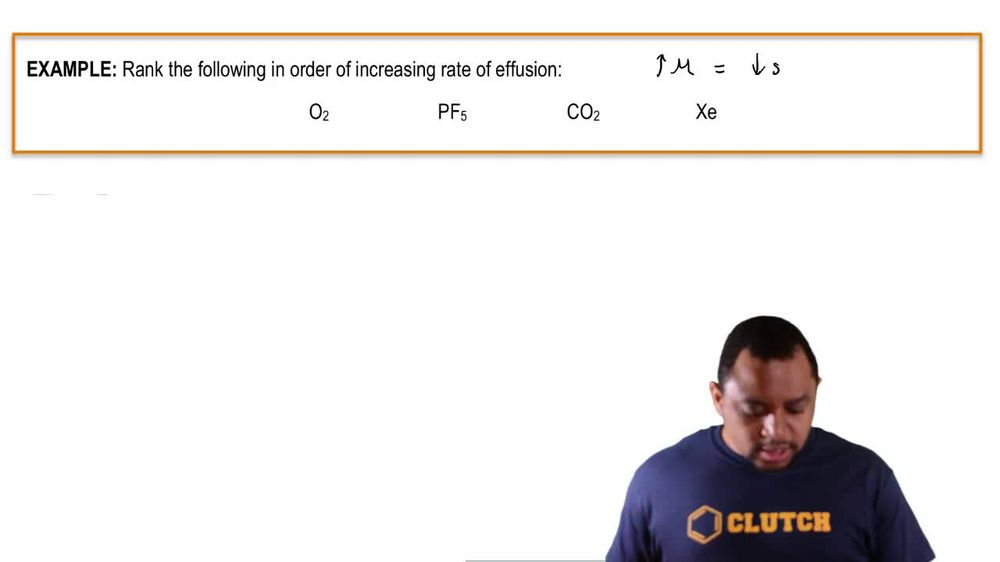 Effusion Rate Example