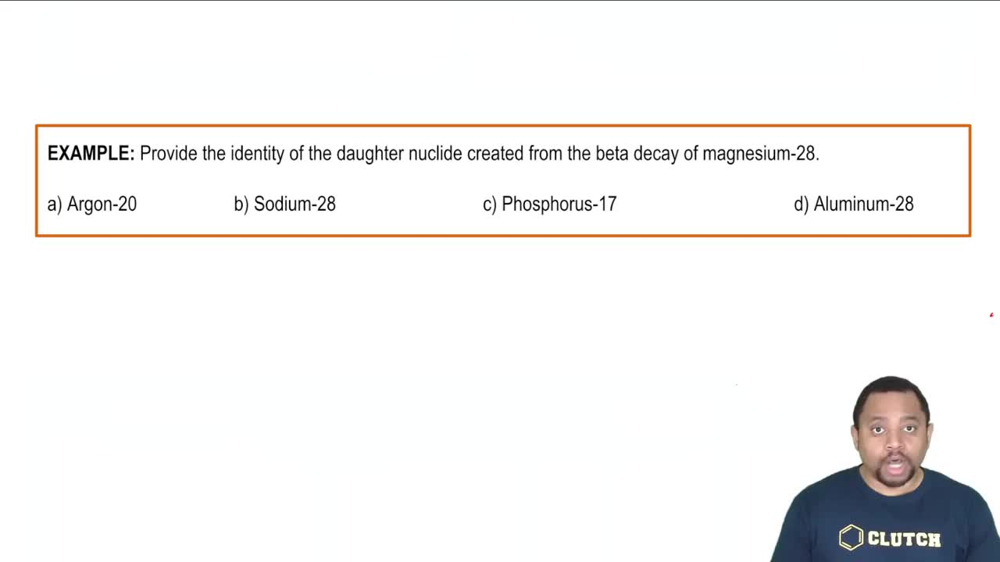 Band of Stability: Beta Decay Example
