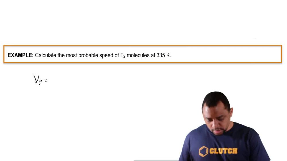 Most Probable Speed Example