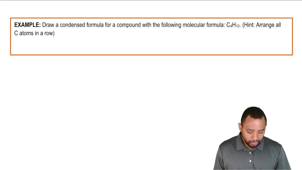 Condensed Formula Example