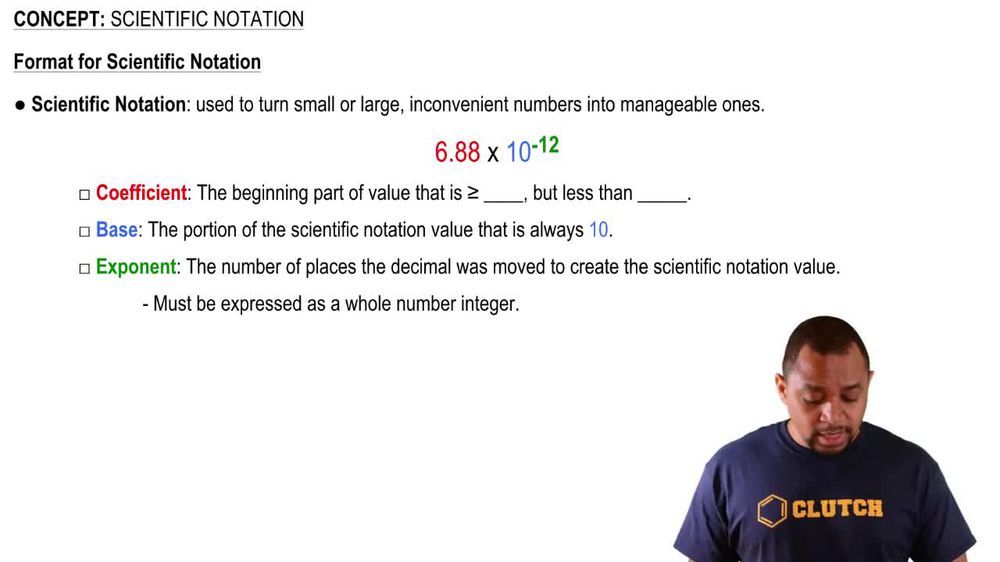 Scientific Notation Concepts
