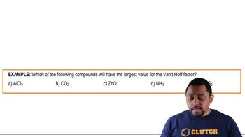 Van't Hoff Factor Example